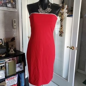Tommy Hilfiger vintage NWOT strapless red dress